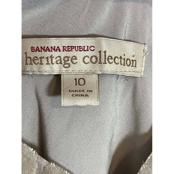 Banana Republic Velour Babydoll Maxi Dress 10 Gray Polka Dot Y2K Retro Tank 80s - Picture 2 of 14